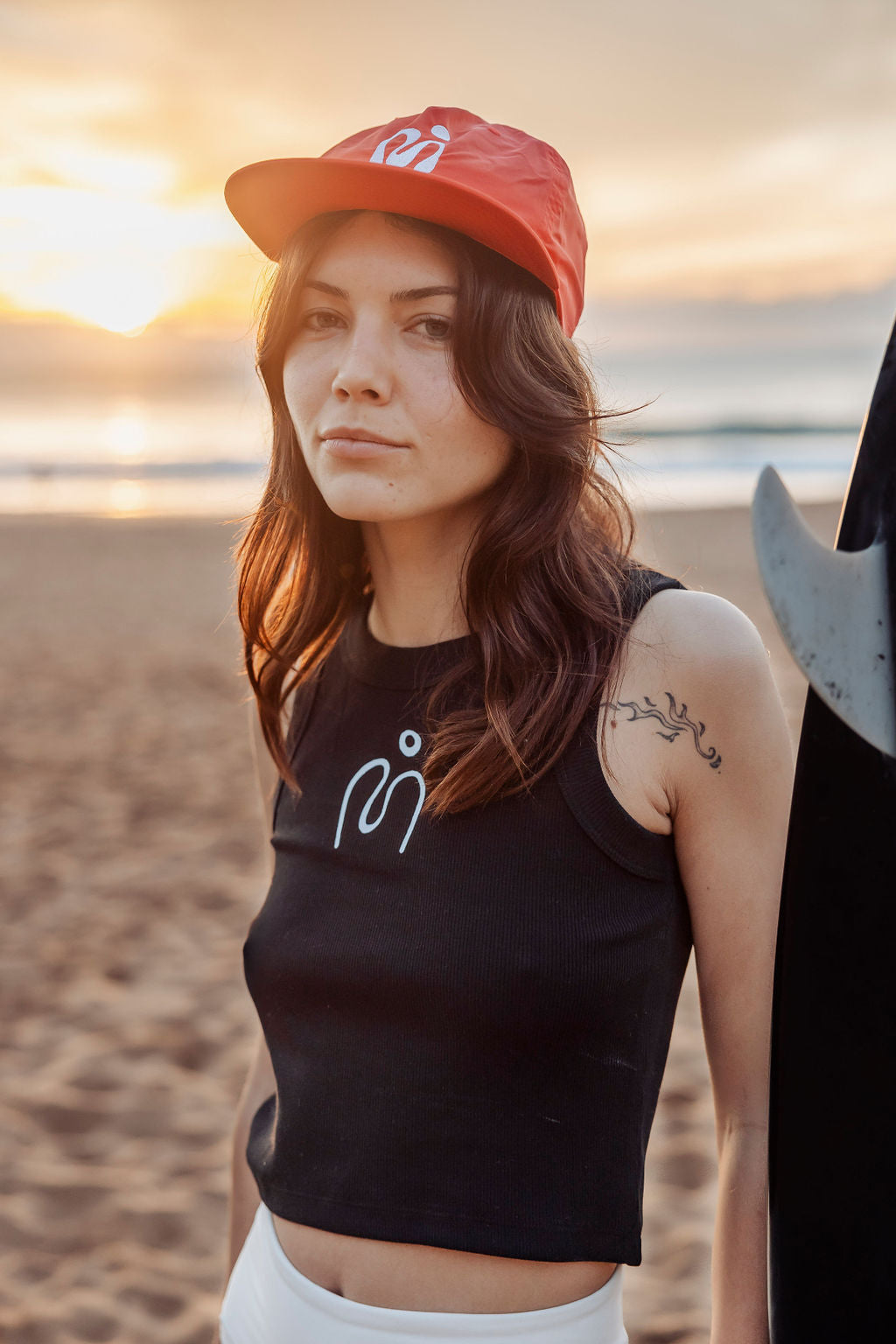 Midnight Rib Crop Tank