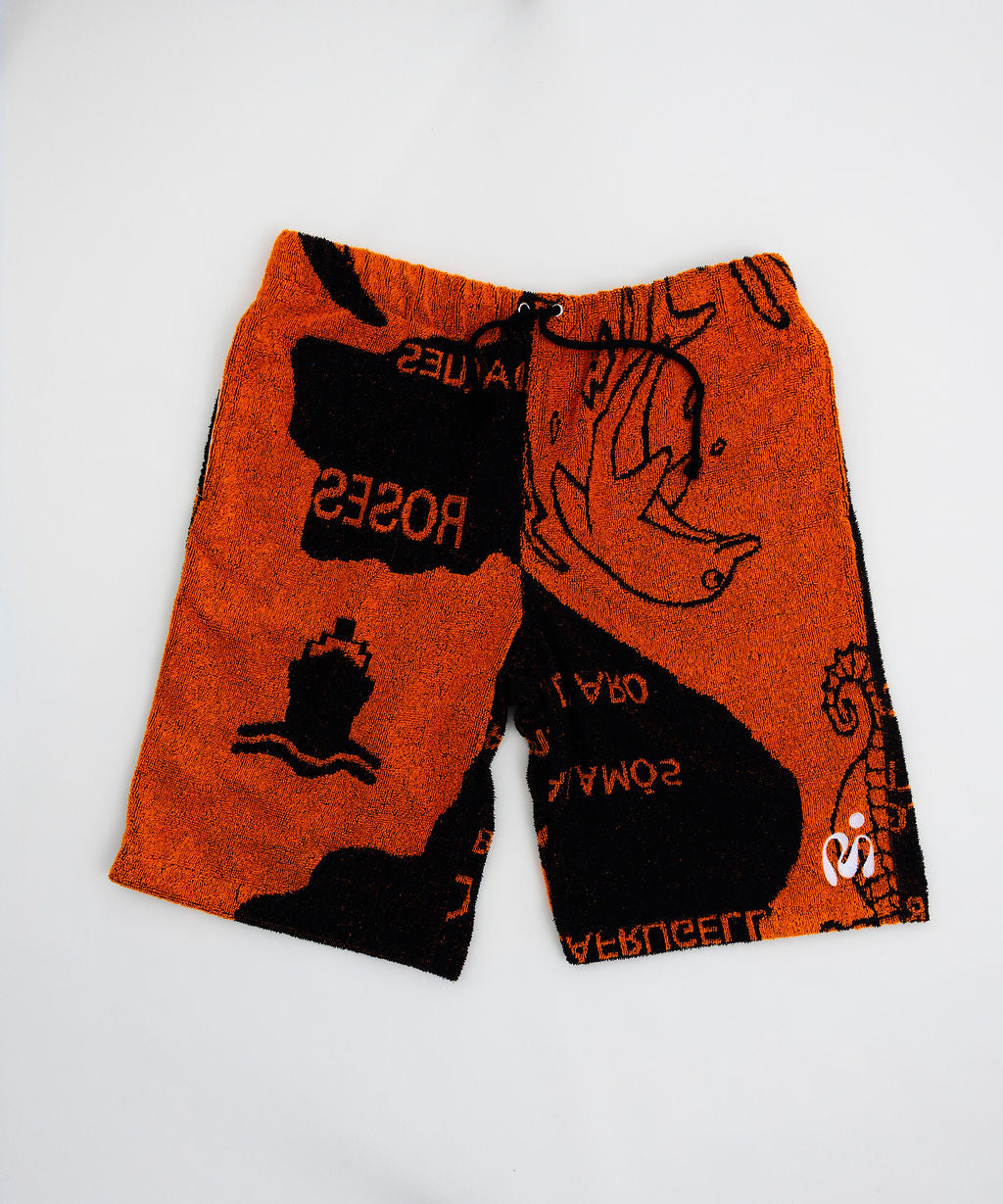Reborn Terry Towel Short 005 - Large ~ Waist 65cm ~ Leg length from crutch 30cm